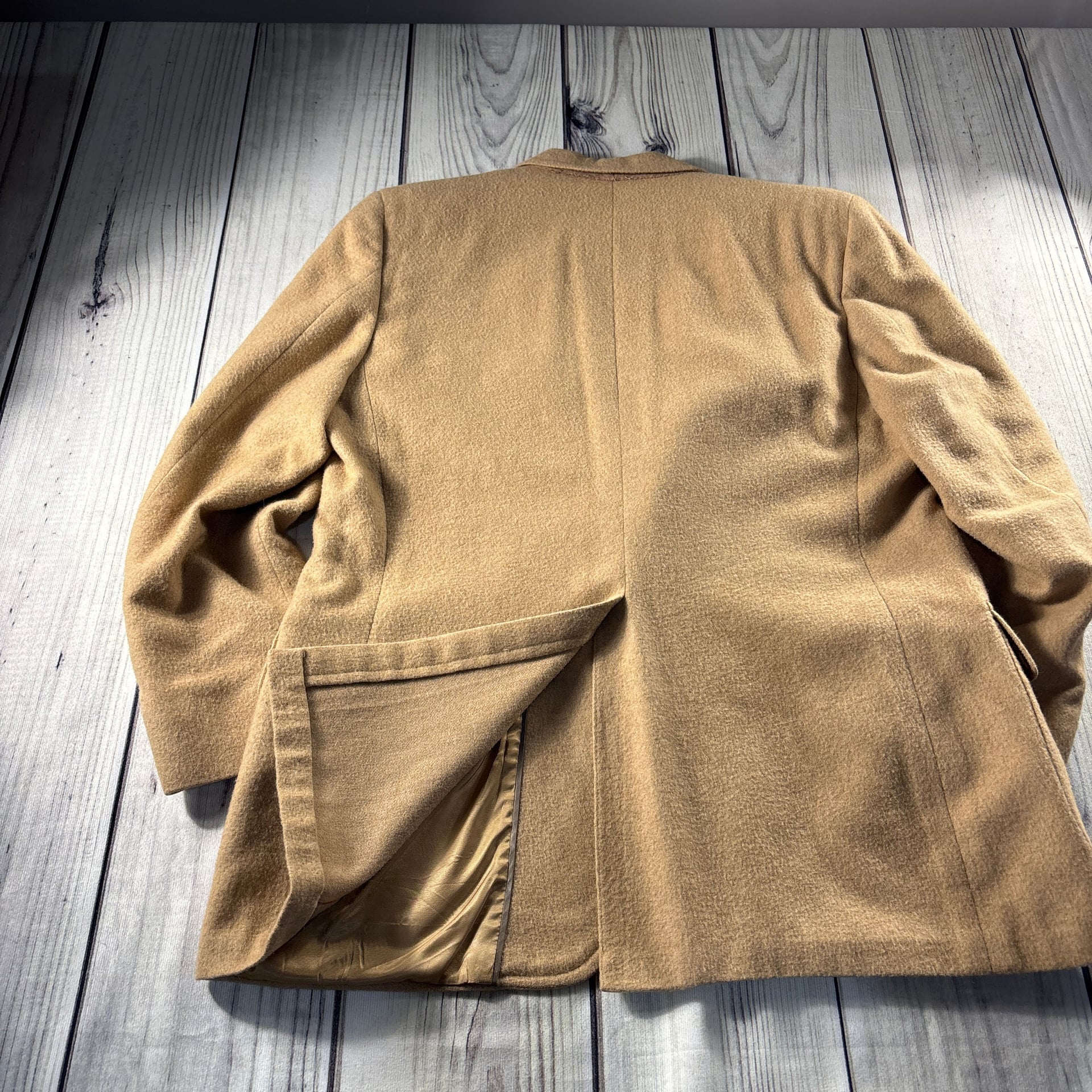 Vintage VTG Buffalonian Imperial For Kleinhans-100%Camel Hair Blazer 42R 11