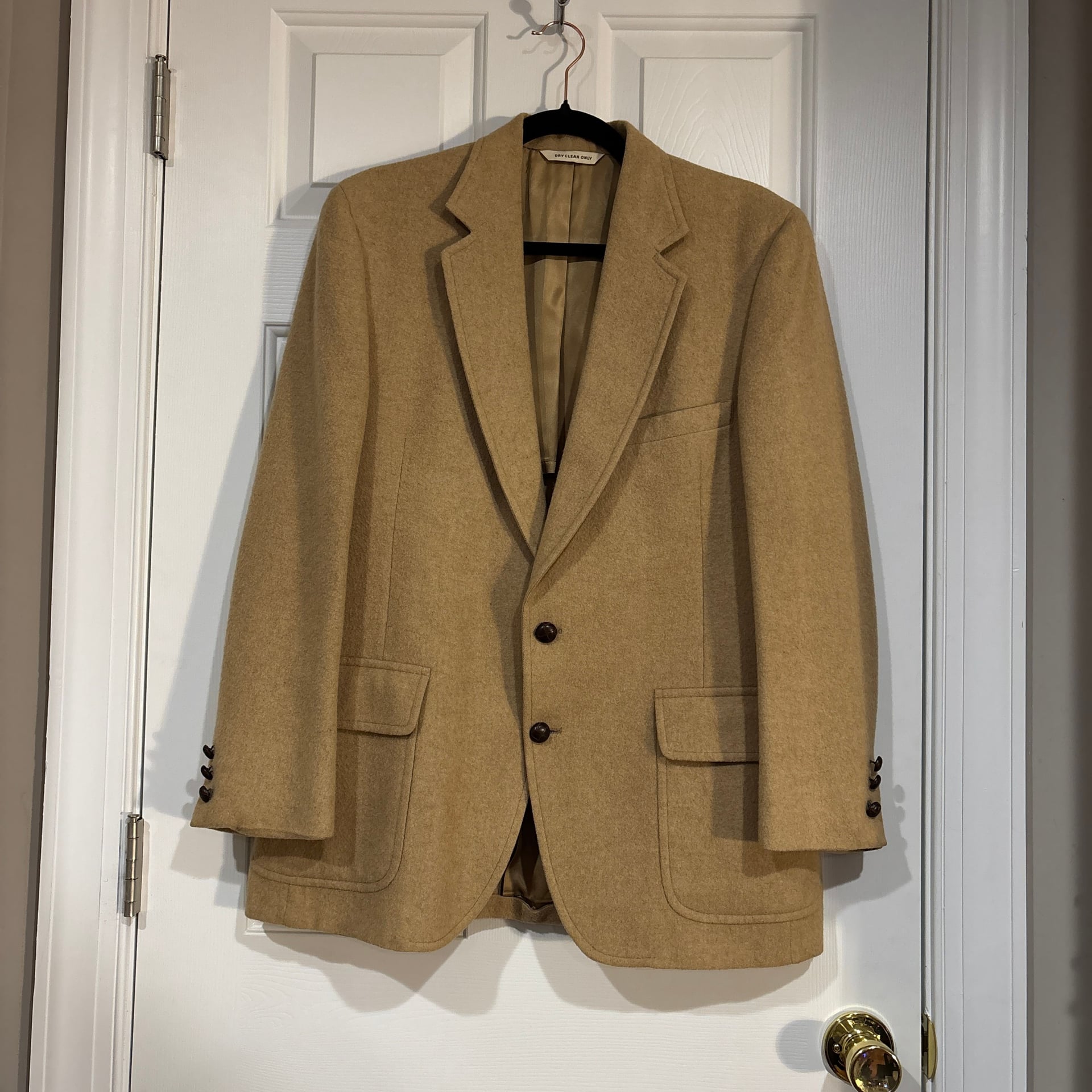 Vintage VTG Buffalonian Imperial For Kleinhans-100%Camel Hair Blazer 42R 1