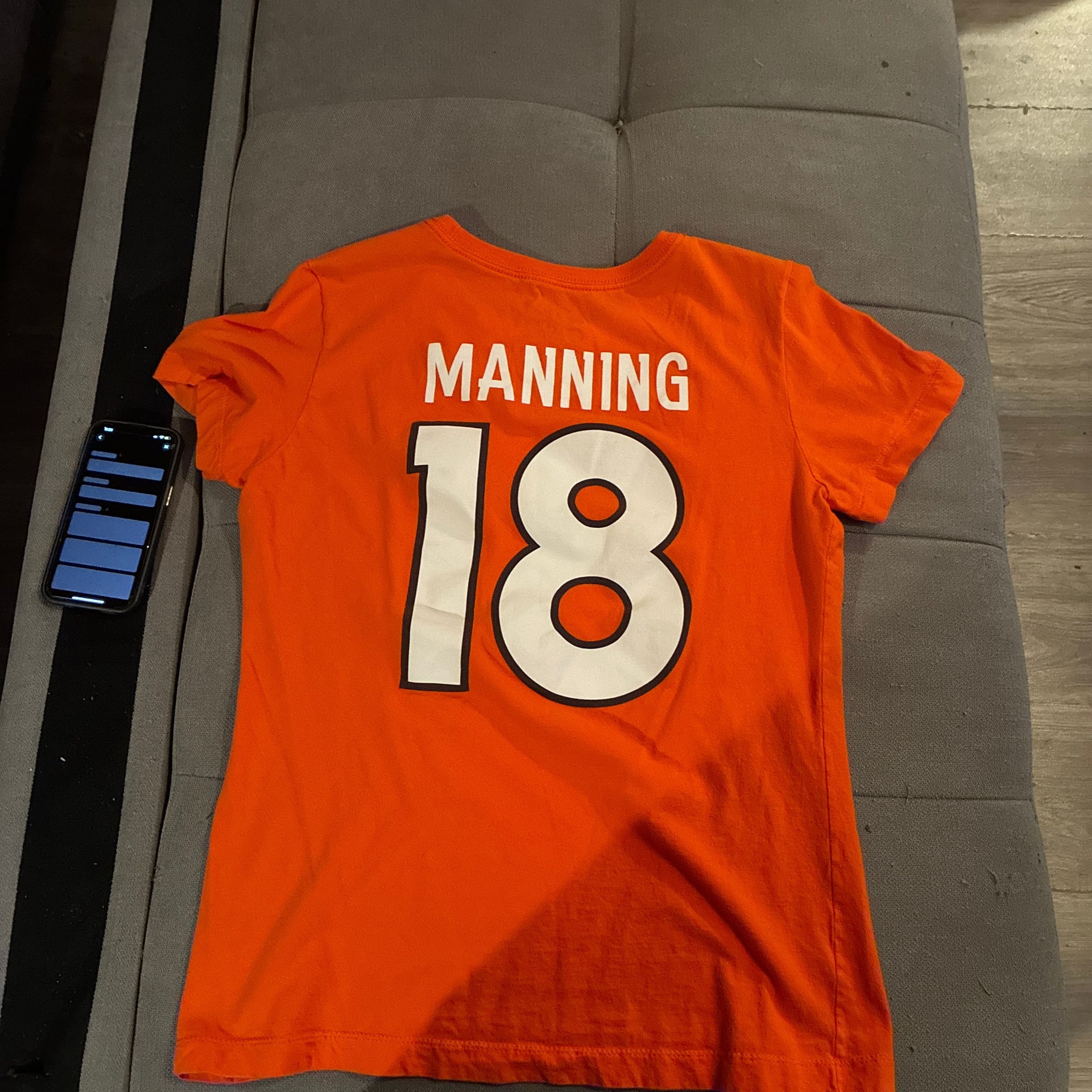 Nike Denver Broncos Peyton Manning #18 Player Name & Number T-Shirt 2