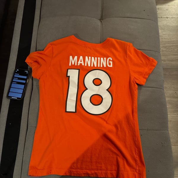 Nike Denver Broncos Peyton Manning #18 Player Name & Number T-Shirt