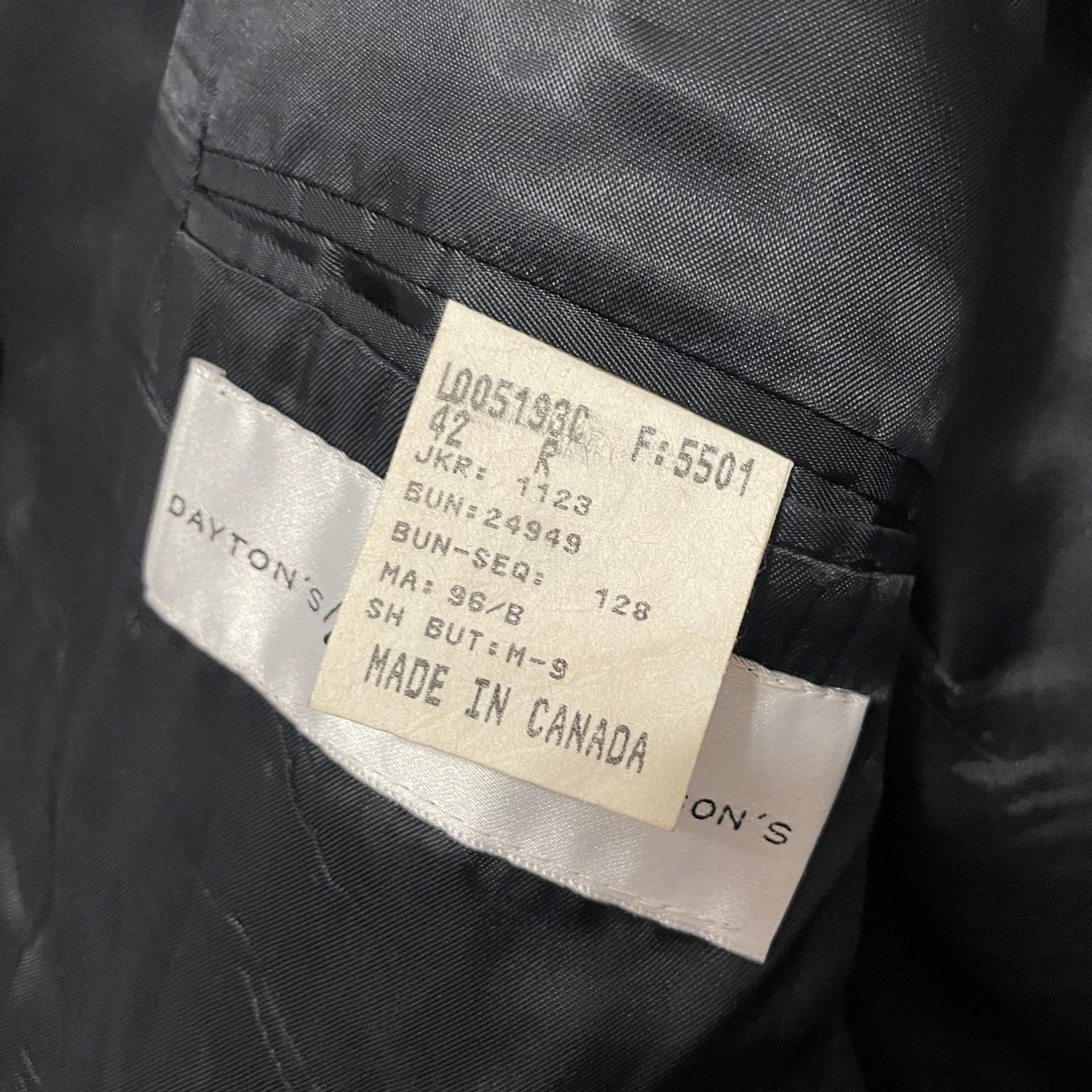 Marshall Fields Men's Black Formal Suit Double-Breasted Blazer 4