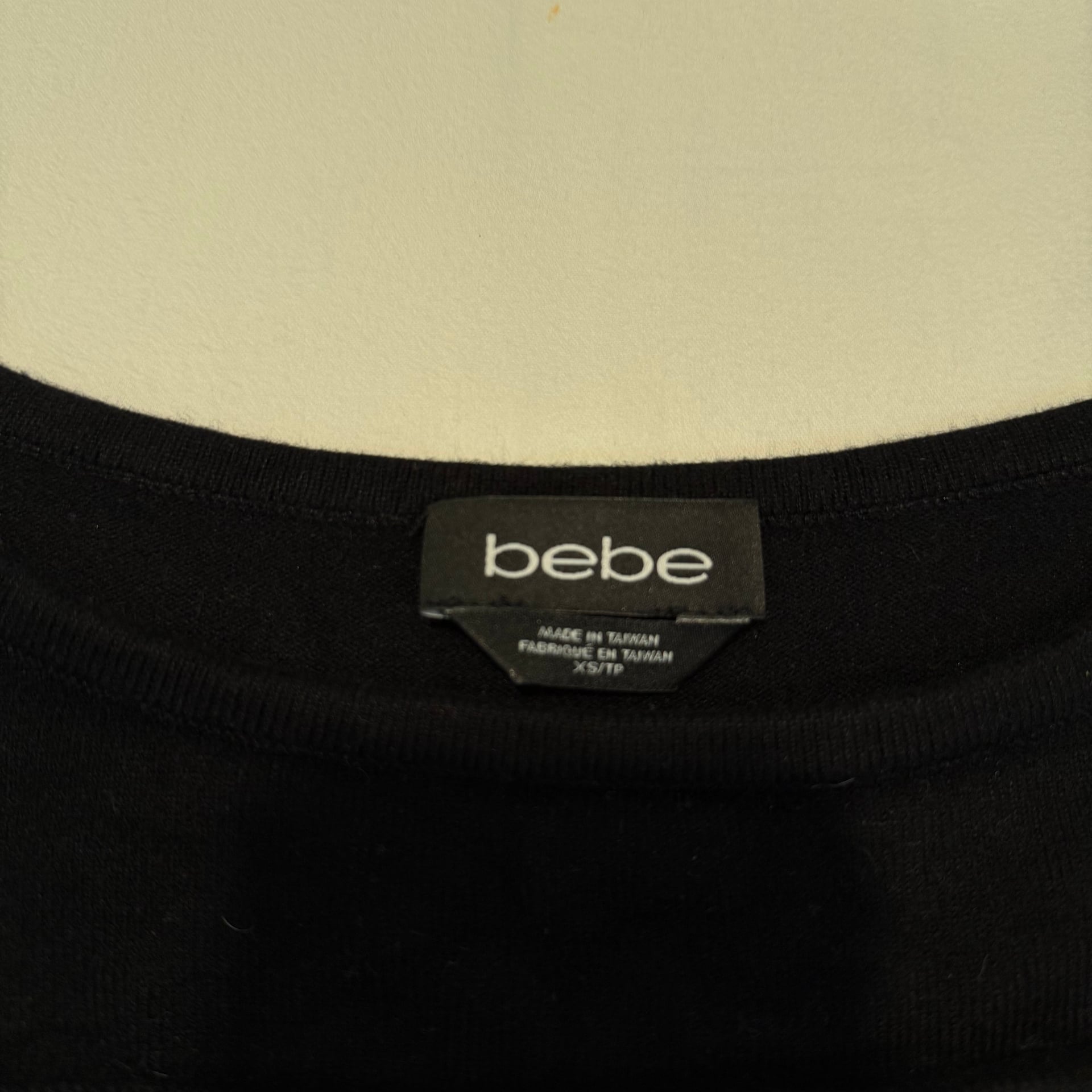 bebe Cutout Knit Bodycon Dress in Black 2