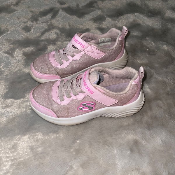 Skechers Girls Street Uno Lite - Precious Shimmer Sneakers Size 12