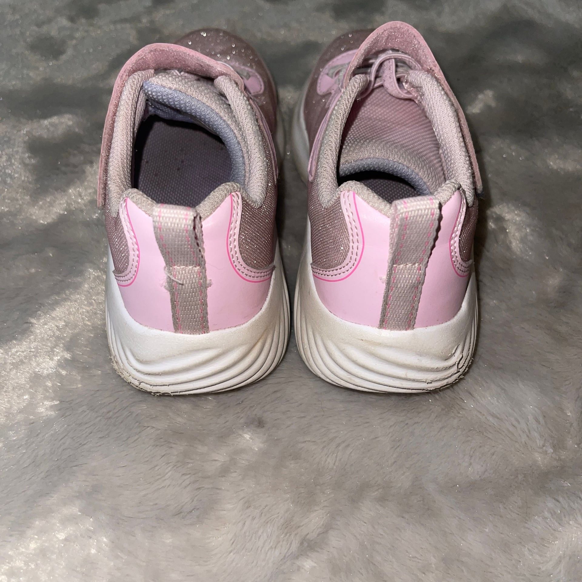 Skechers Girls Street Uno Lite - Precious Shimmer Sneakers Size 12 7
