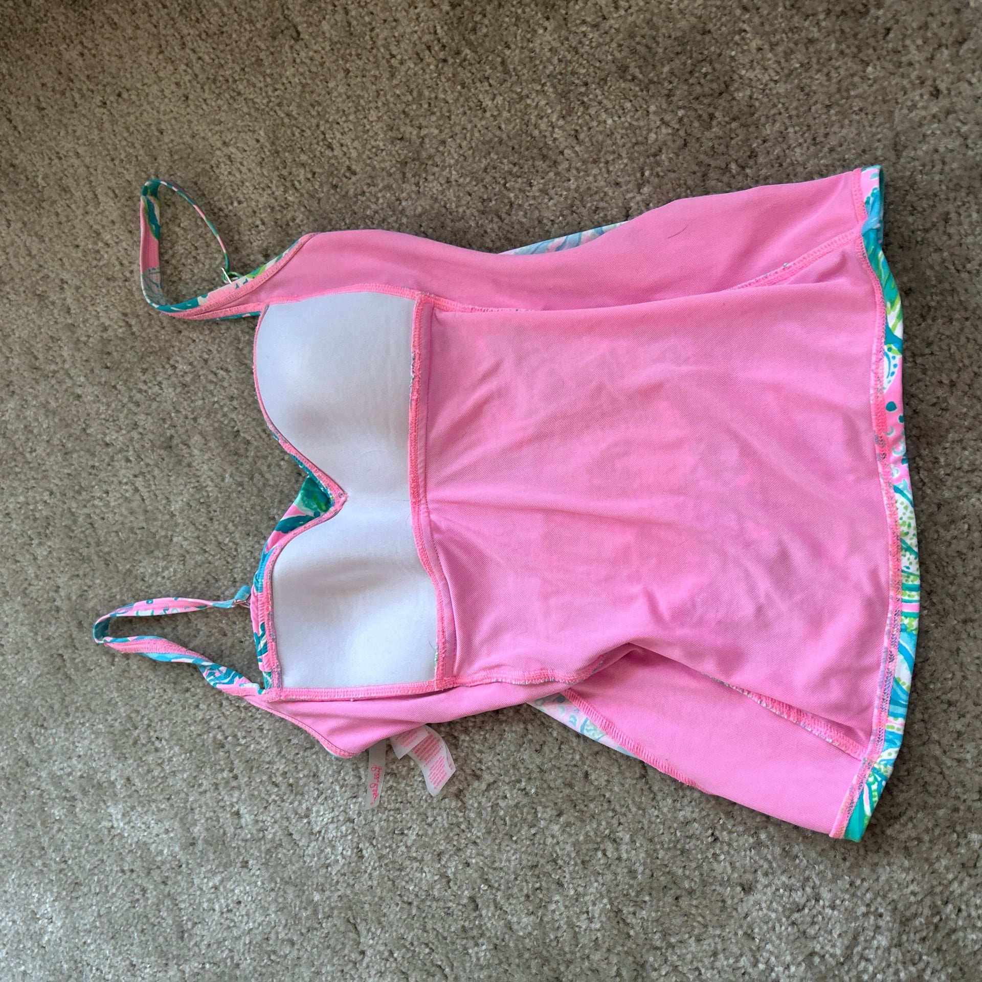Lilly Pulitzer Bec Tankini Womens Size 6 Multicolor Mandevilla Baby Hip Nautic 4