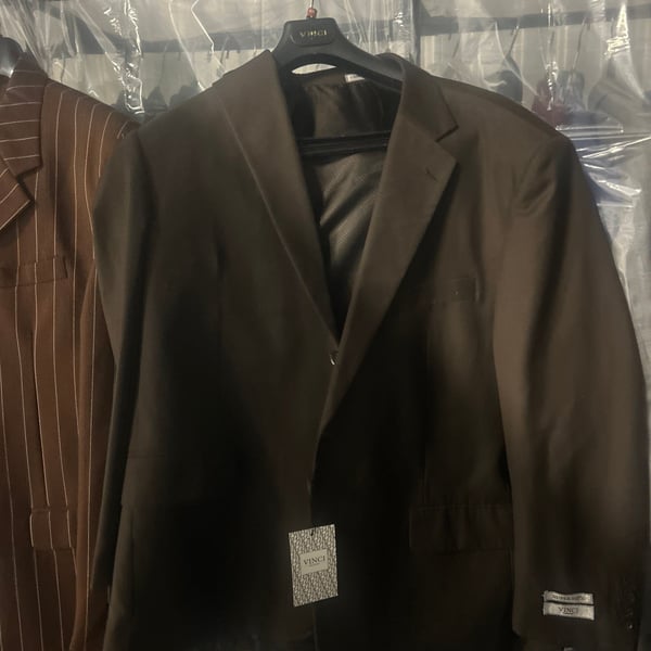 Vinci Italy Men's Brown 2-Button Single Breasted Corduroy Suit