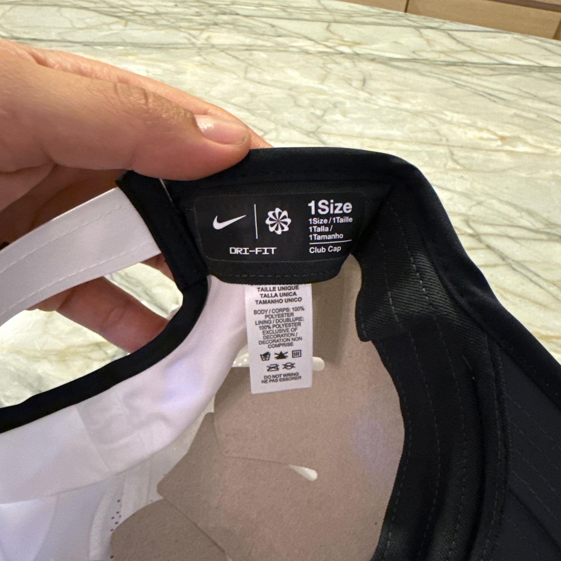 Nike Youth Aerobill Featherlight Cap Hat White NWOT 7