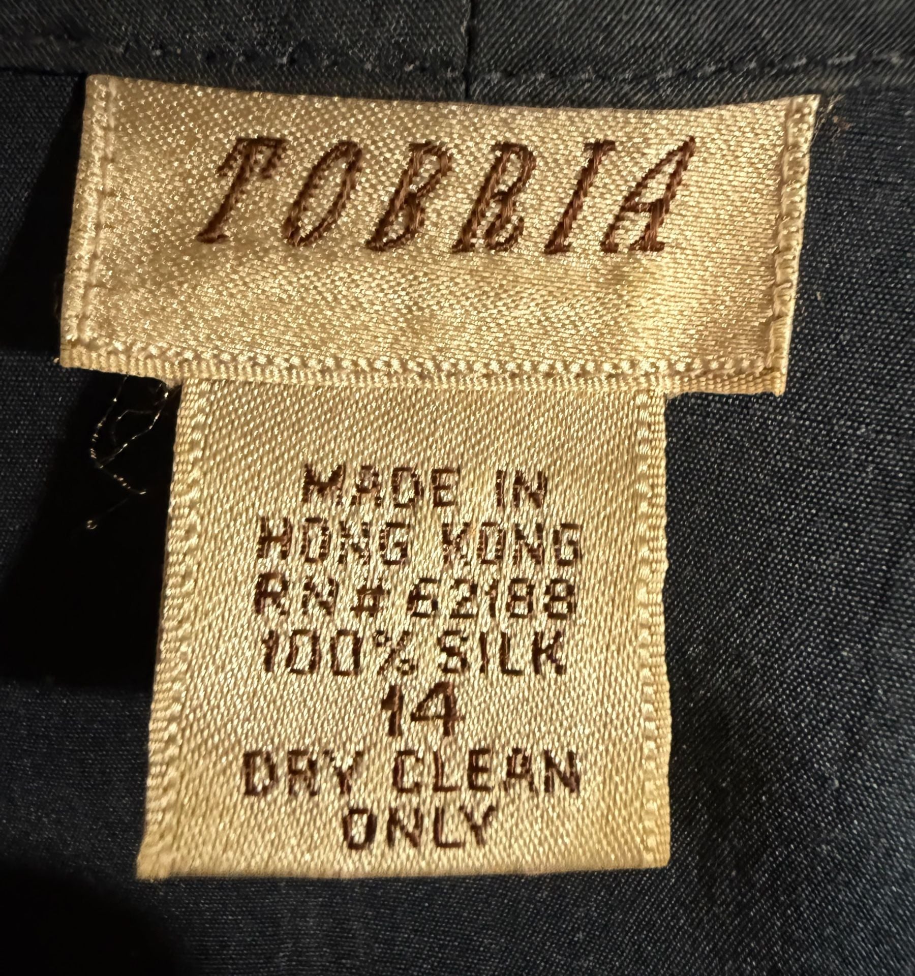 Vintage Tobbia 100% Silk Navy Blazer Women’s Size 14 Longline 4