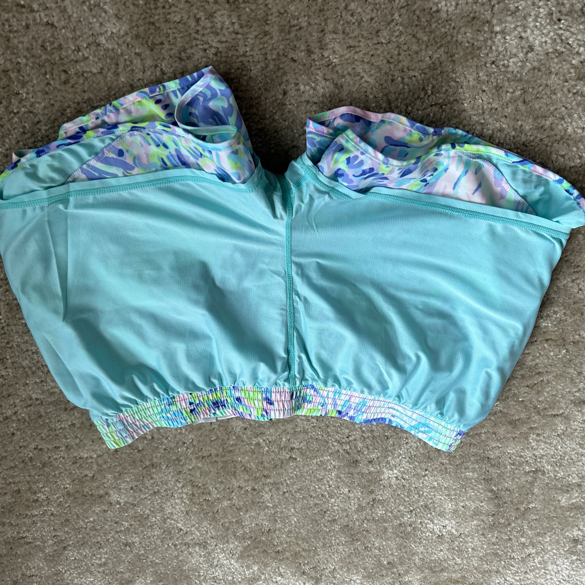 Lilly Pulitzer Luxletic Multi Shell of a Party Athletic Running Shorts, Size M 9