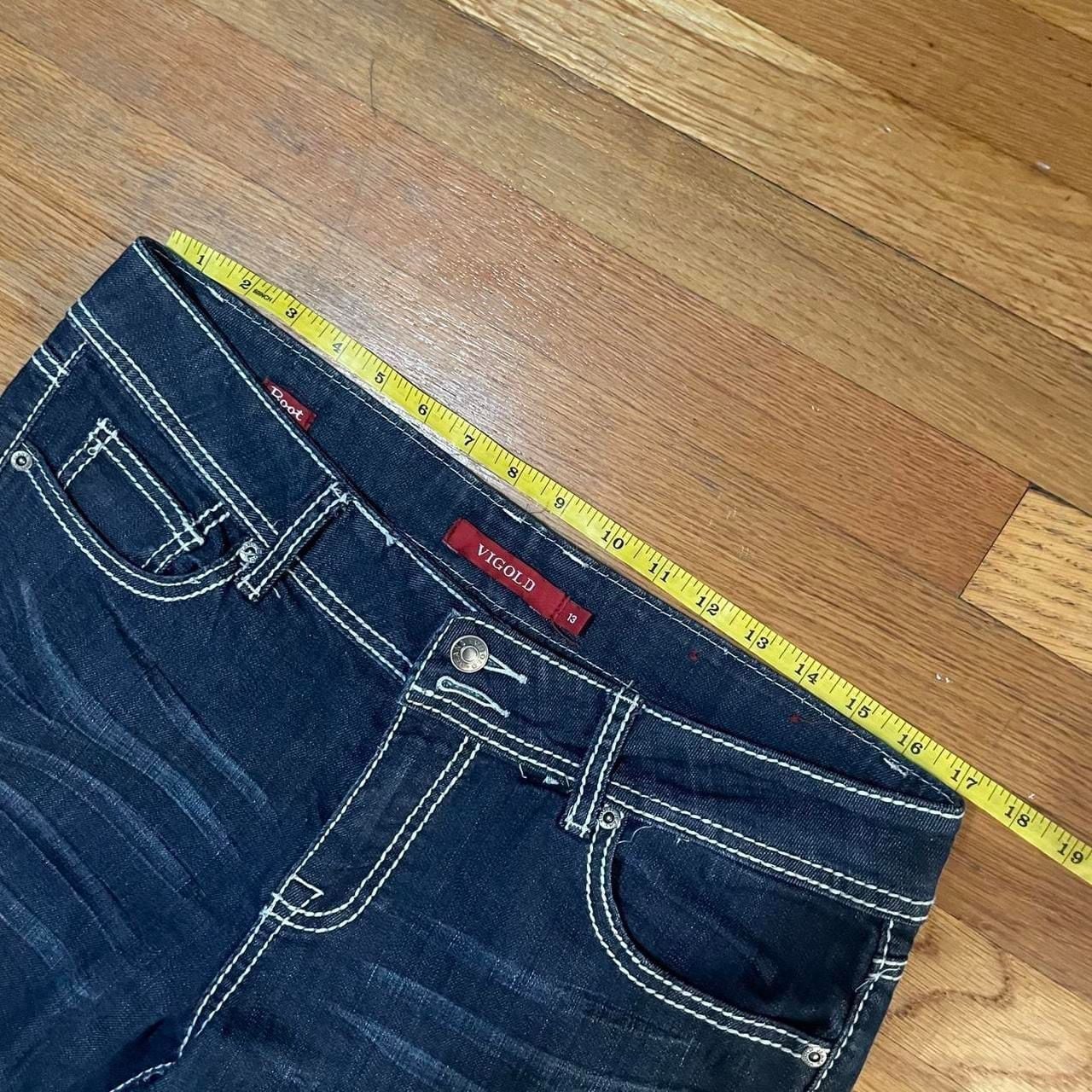 VIGOLD Woman’s Low Rise navy blue bootcut Denim Jeans 5