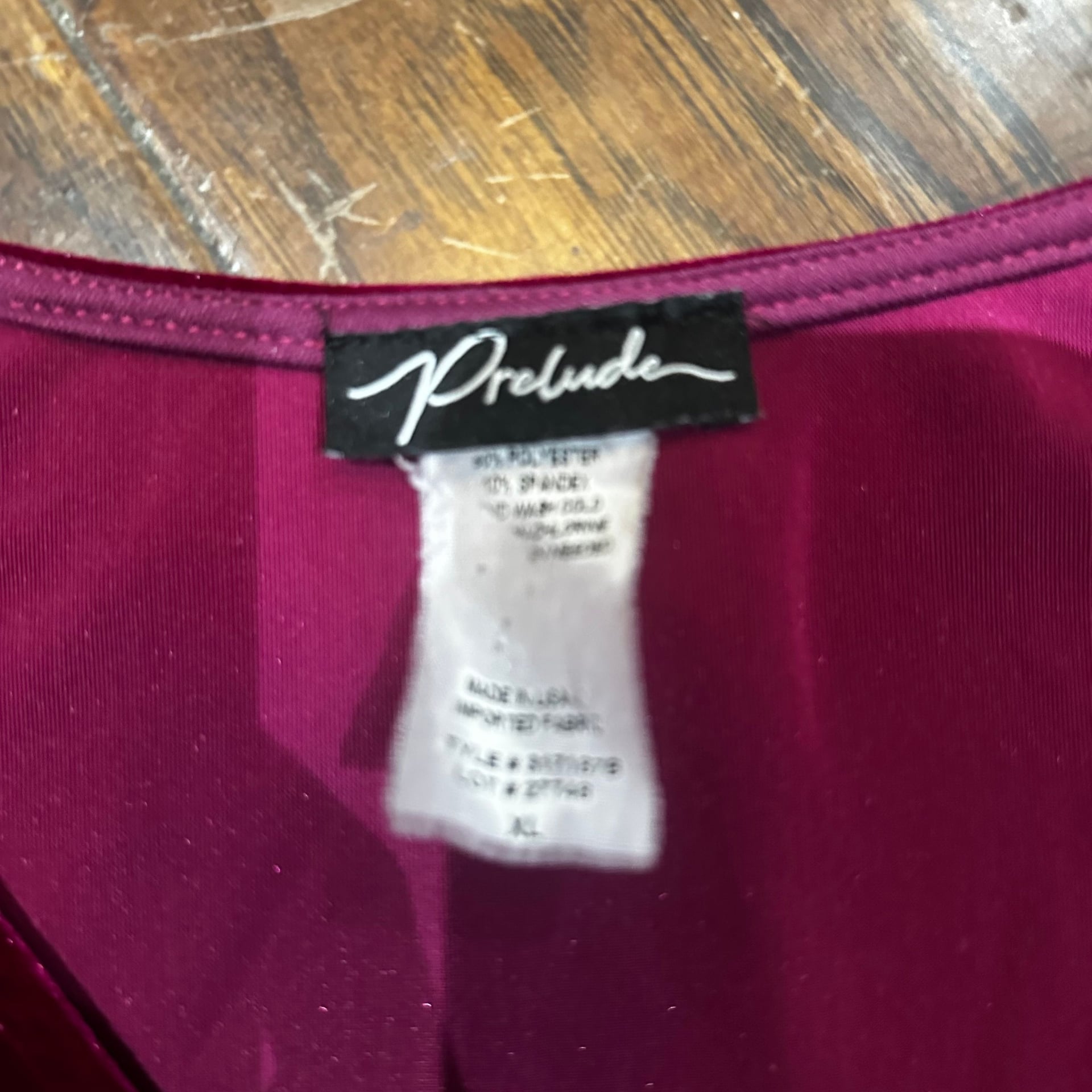 MSK Red Velvet V-Neck Bell Sleeve Blouse Top 3