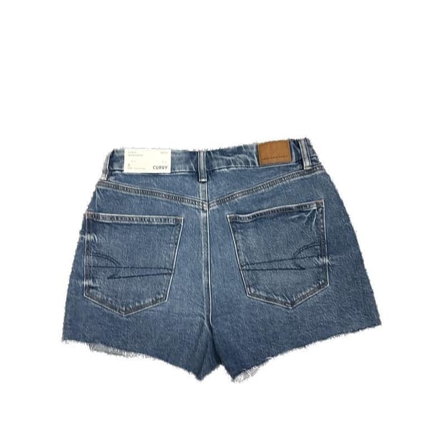 American Eagle Womens Curvy Stretch Denim Mom Short Us 6 NWT