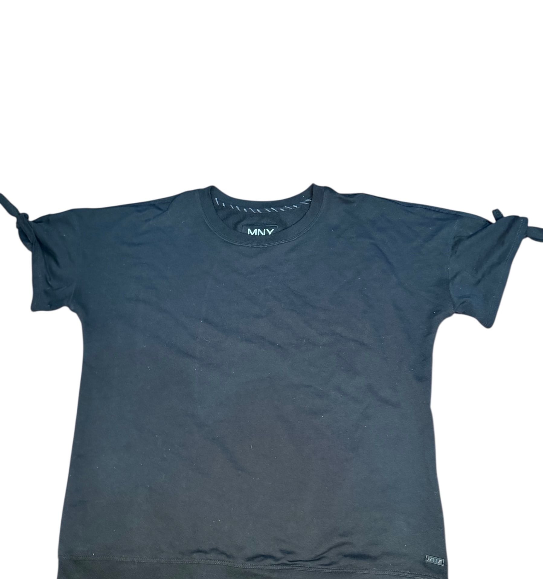 Marc New York Performance MNY Women Black Short Sleeve Athleisure Top Medium 2