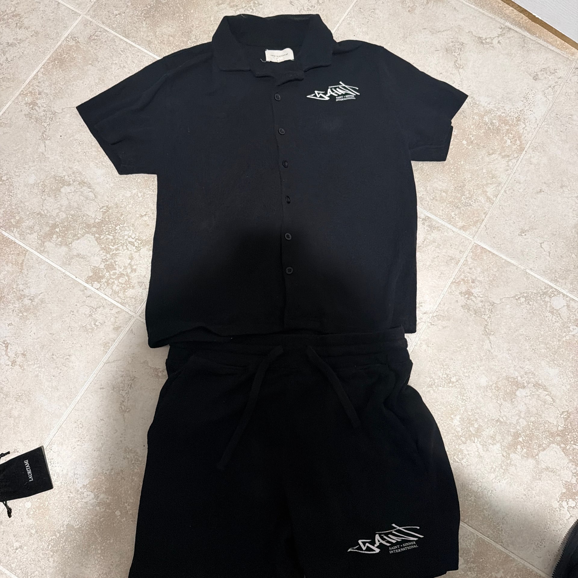 Jordan Craig Oakland Mechanic 2-Piece Short & Shirt Set (Black) 1