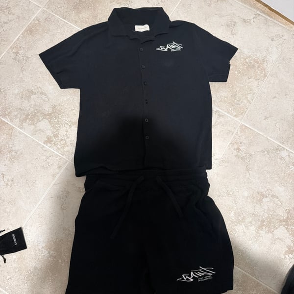 Jordan Craig Oakland Mechanic 2-Piece Short & Shirt Set (Black)