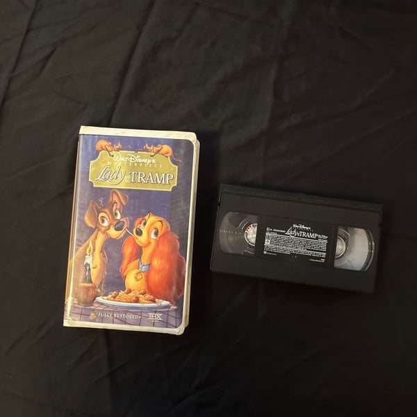 Walt Disney Masterpiece Collection Lady & The Tramp VHS 14673 Clamshell