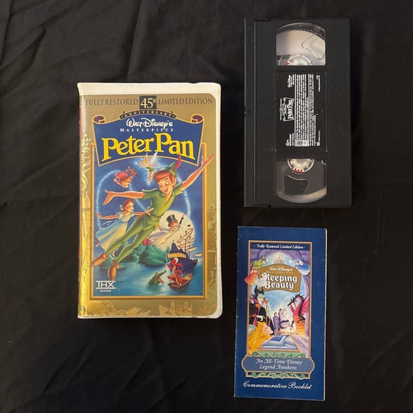 Walt Disney's Peter Pan VHS 1998 45th Anniversary Limited Edition Collection