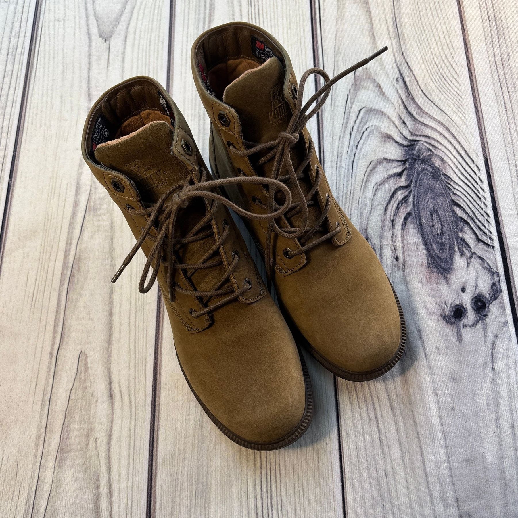 Kodiak Women's All Season Waterproof Ankle Boot Olive Green/Brown 9.5 2