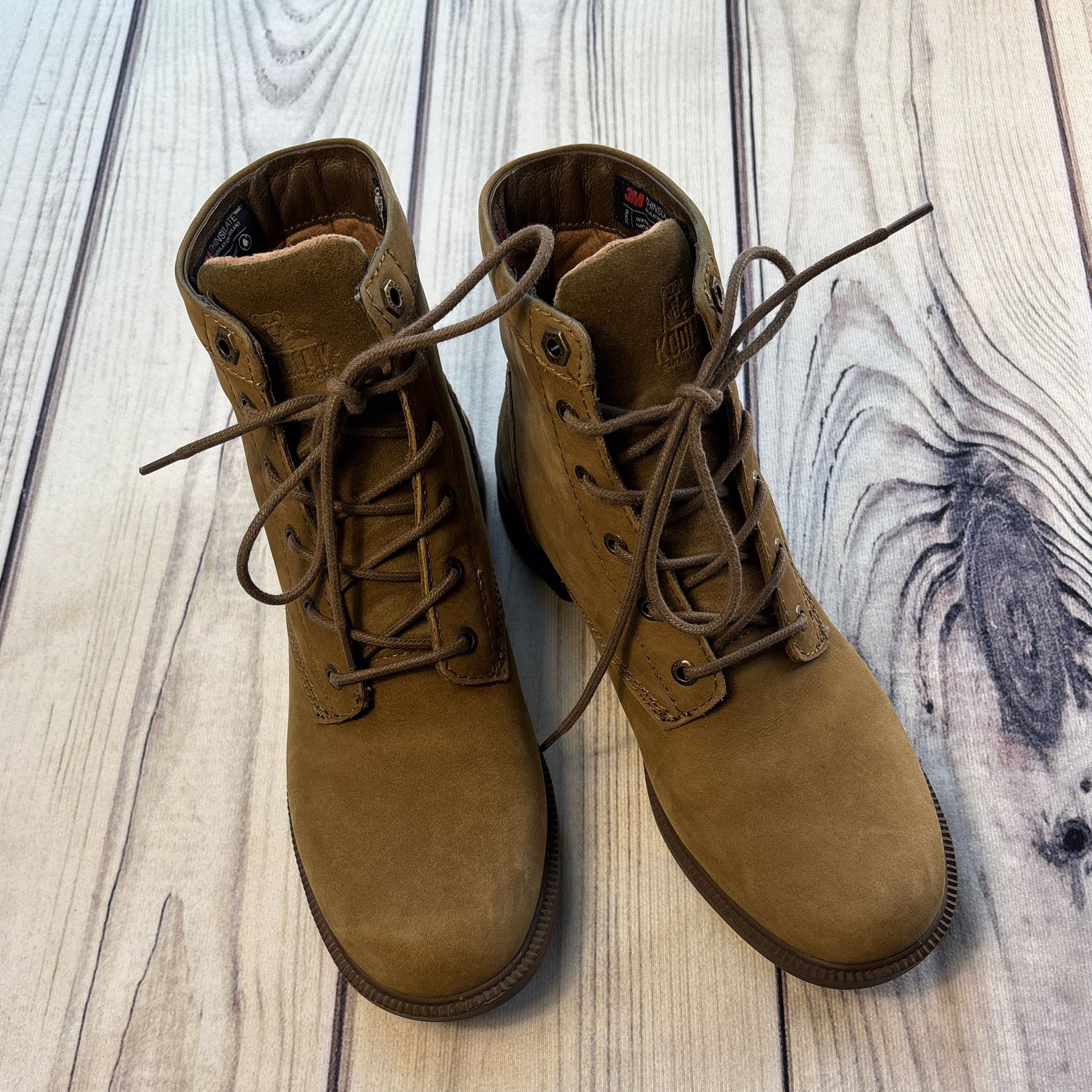 Kodiak Women's All Season Waterproof Ankle Boot Olive Green/Brown 9.5 3