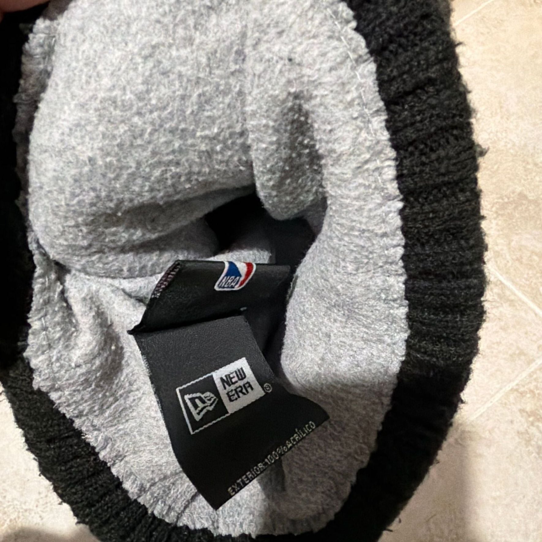 New Era Brooklyn Nets Core Classic Cuffed Beanie Hat Black 2