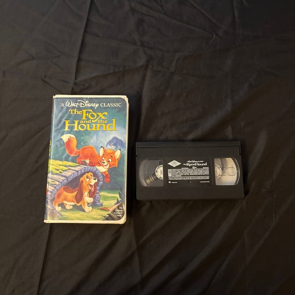 Walt Disney's The Fox and the Hound VHS Black Diamond Classic #2041