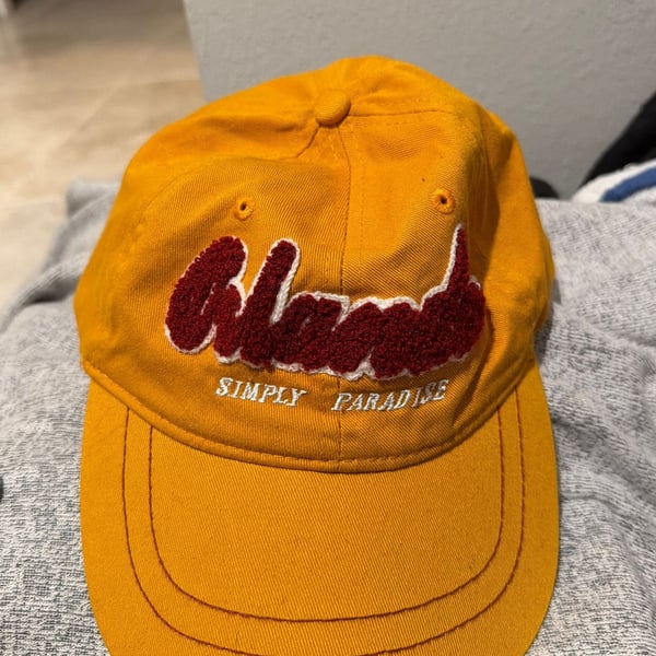 ERL Yellow California Embroidered Baseball Cap