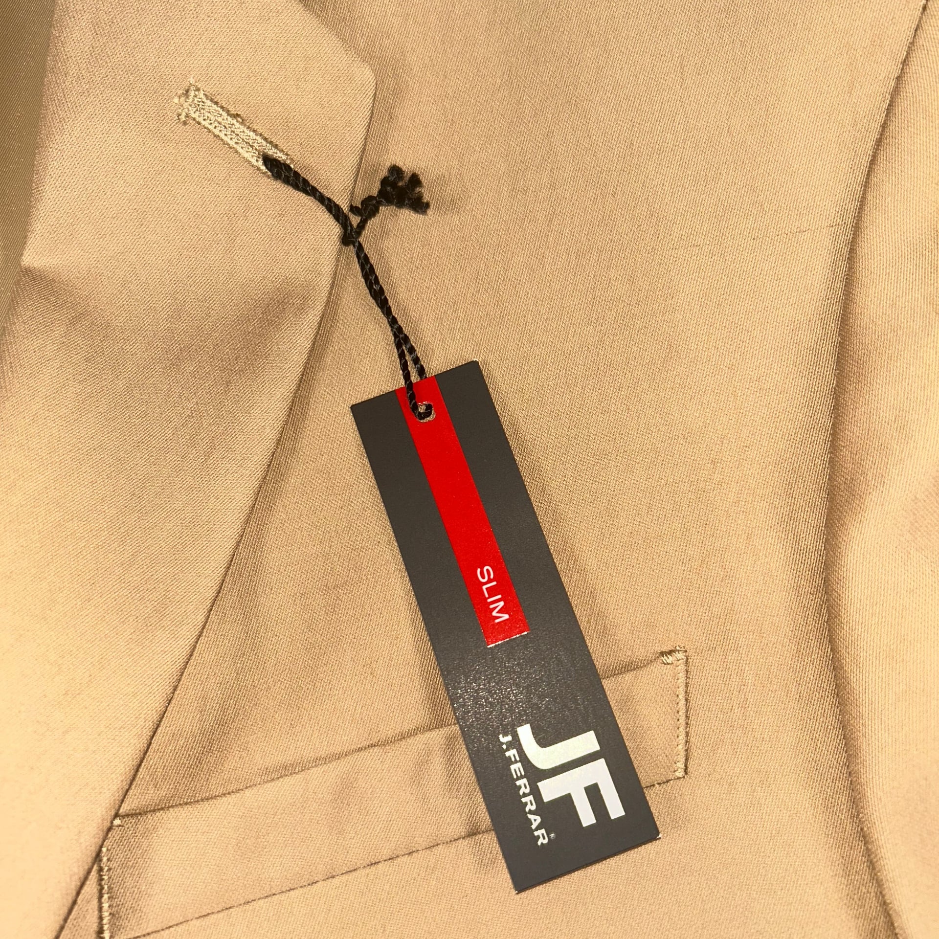 JF J. Ferrar Men's Ultra Comfort Slim Fit Suit Jacket Blazer, Tan 2