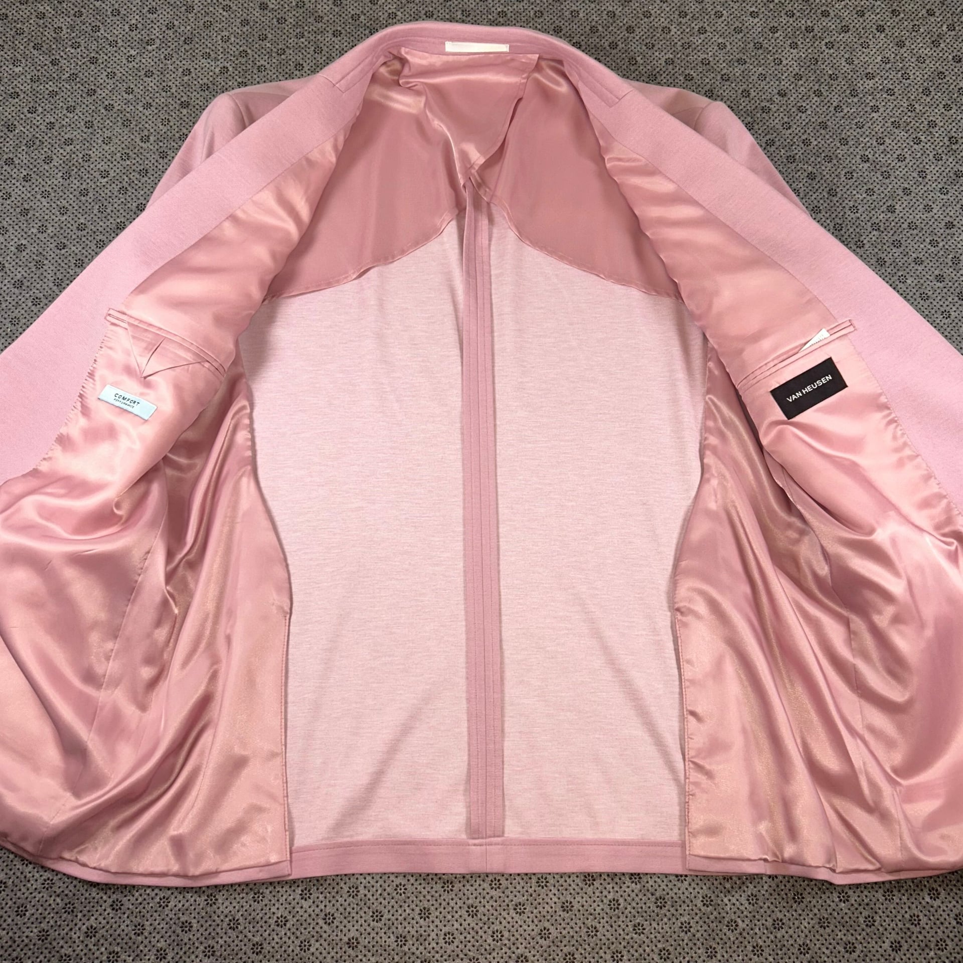 Van Heusen Sport Pink Linen Cotton Slim Fit Single Breasted Blazer 5