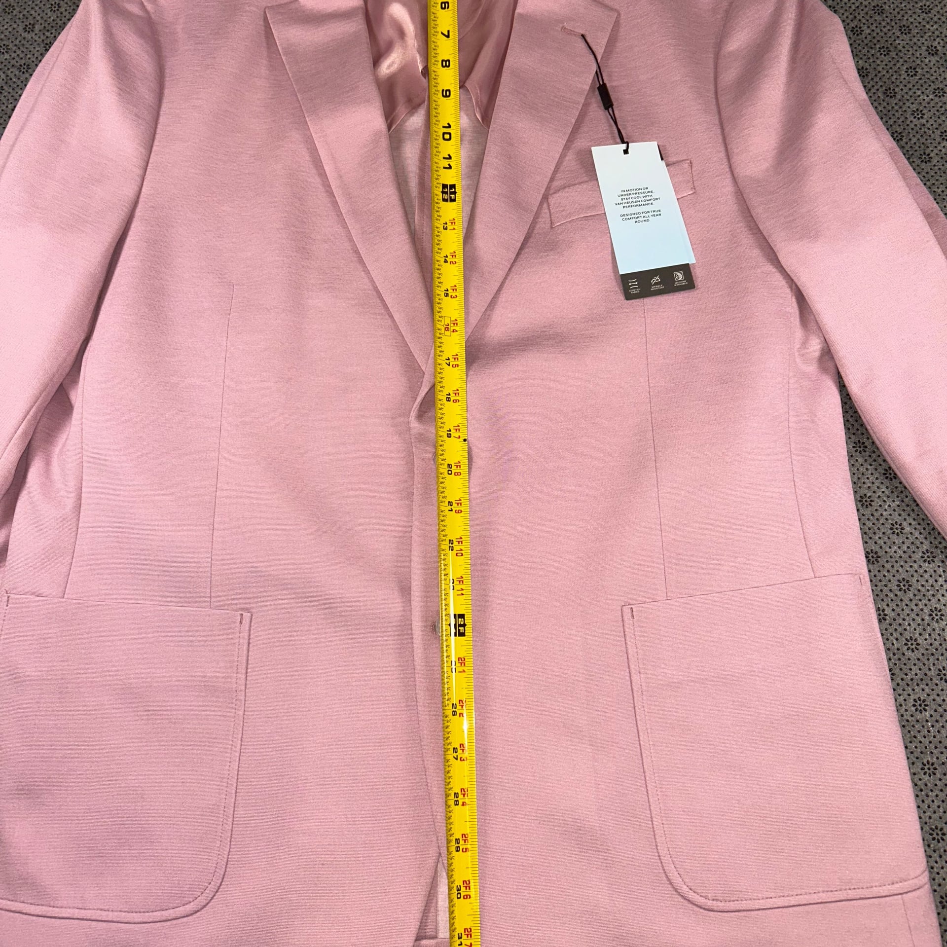 Van Heusen Sport Pink Linen Cotton Slim Fit Single Breasted Blazer 6