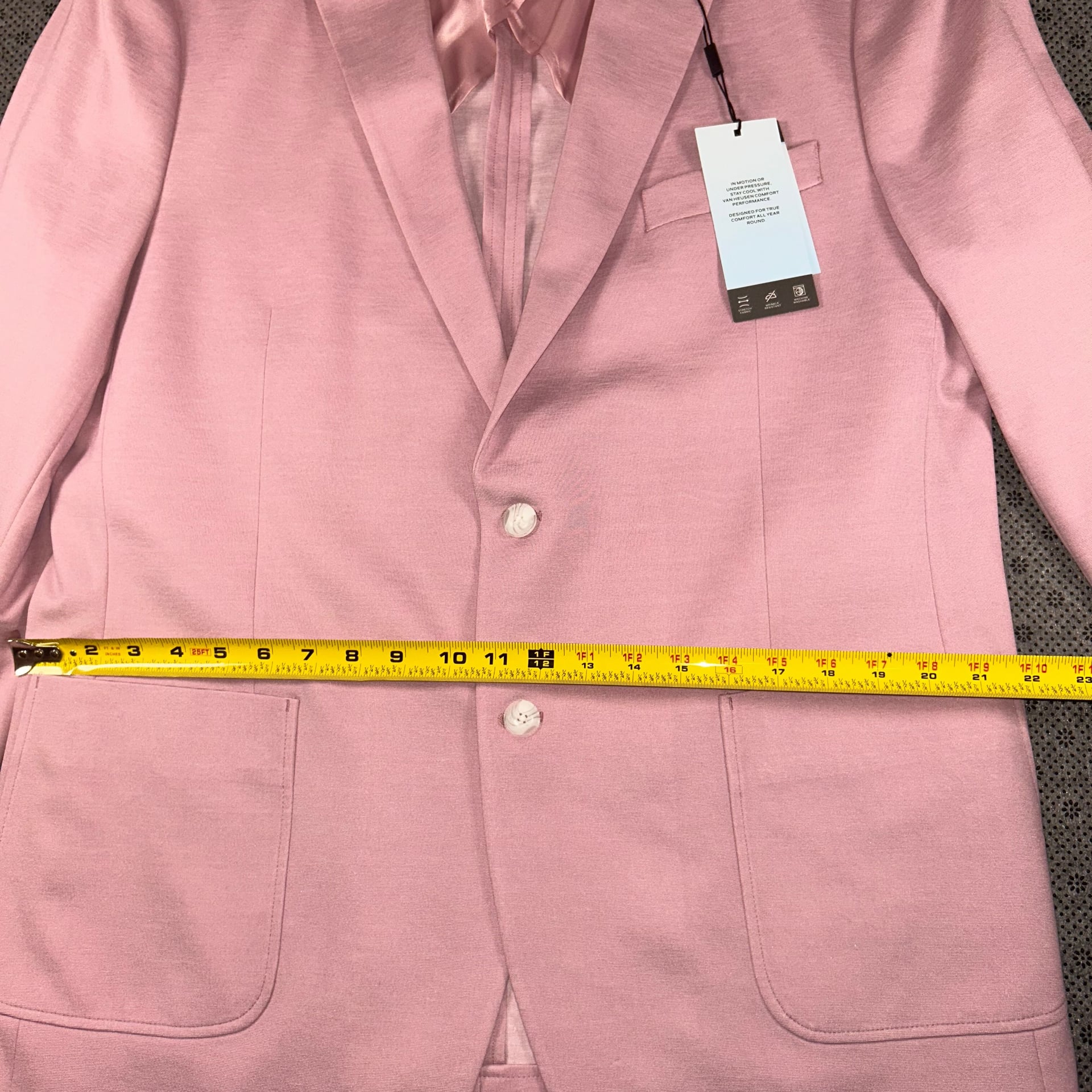 Van Heusen Sport Pink Linen Cotton Slim Fit Single Breasted Blazer 8