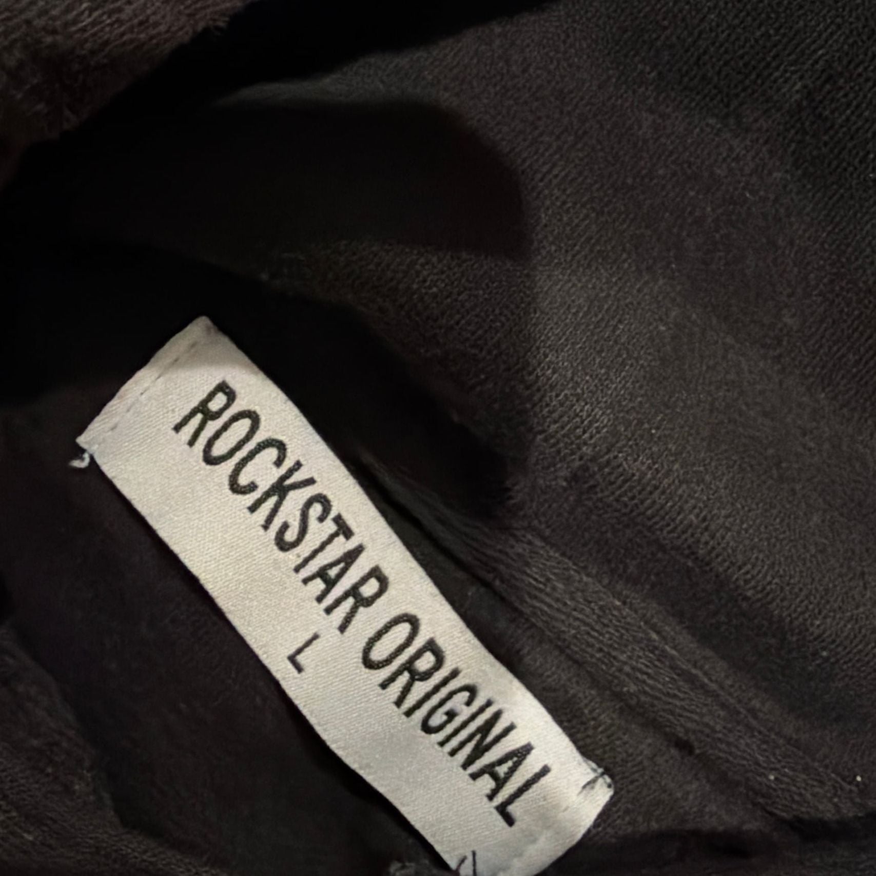 Rockstar original Grey & Pink Logo Graphic Hoodie 3
