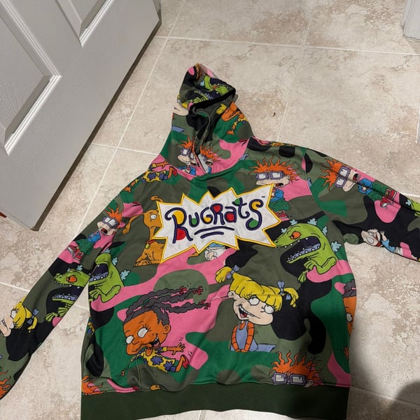 Members Only x Nickelodeon Rugrats Camo All Over Print Windbreaker Jacket
