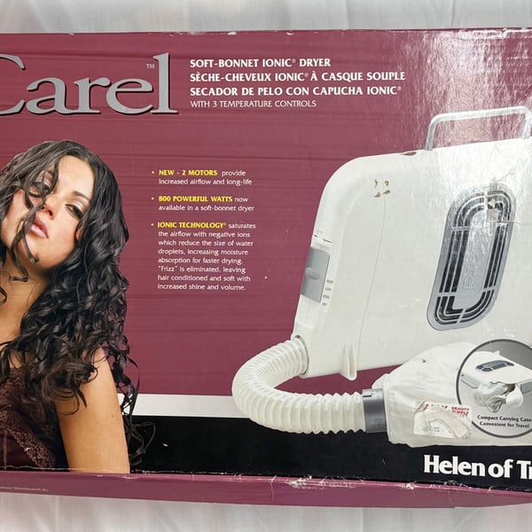 Carel Soft Bonnet Ionic Hair Dryer Model 173005