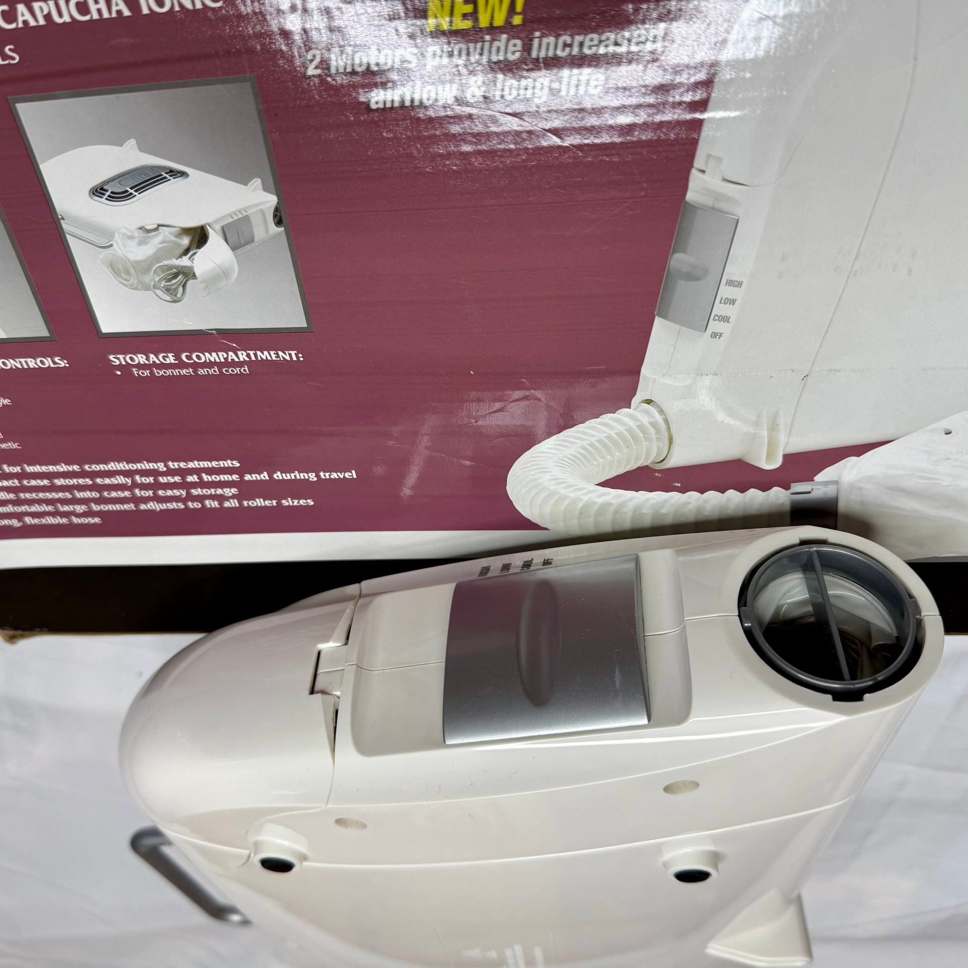 Carel Soft Bonnet Ionic Hair Dryer Model 173005 5