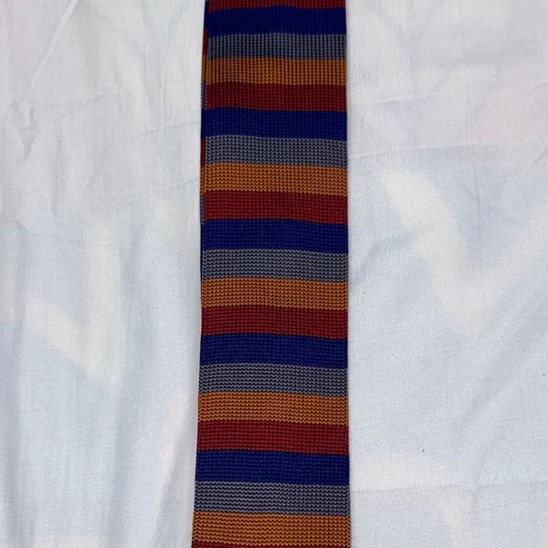 Paisley and Brown Men's Silk Striped Tie