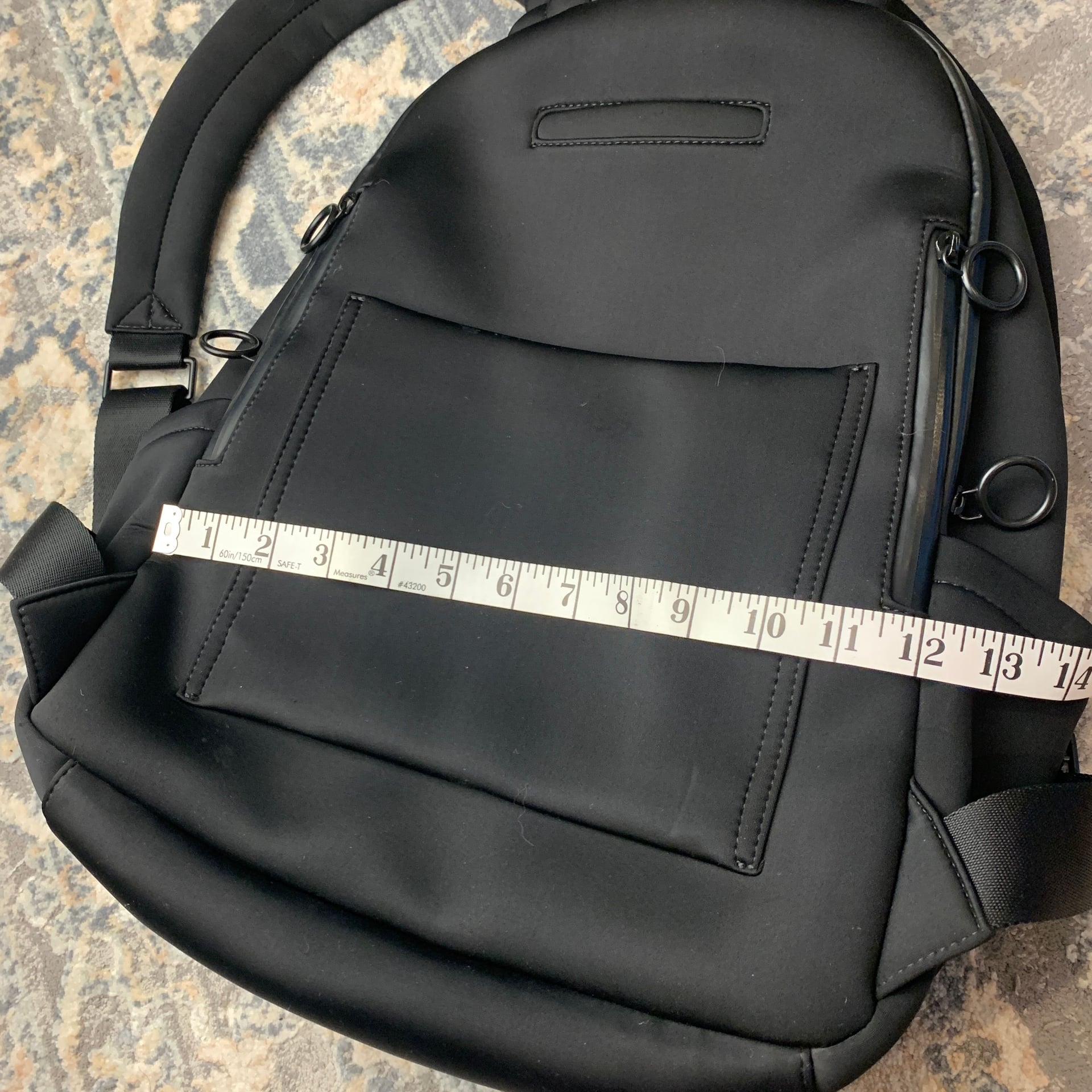 Thacker Neoprene Backpack in Black 7
