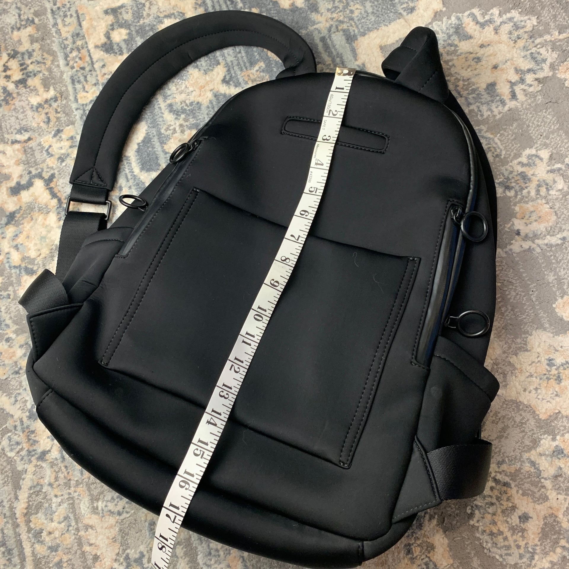 Thacker Neoprene Backpack in Black 8