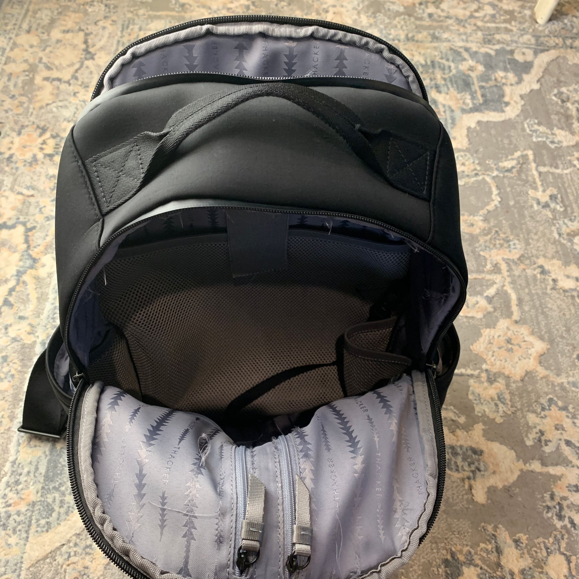 Thacker Neoprene Backpack in Black 11