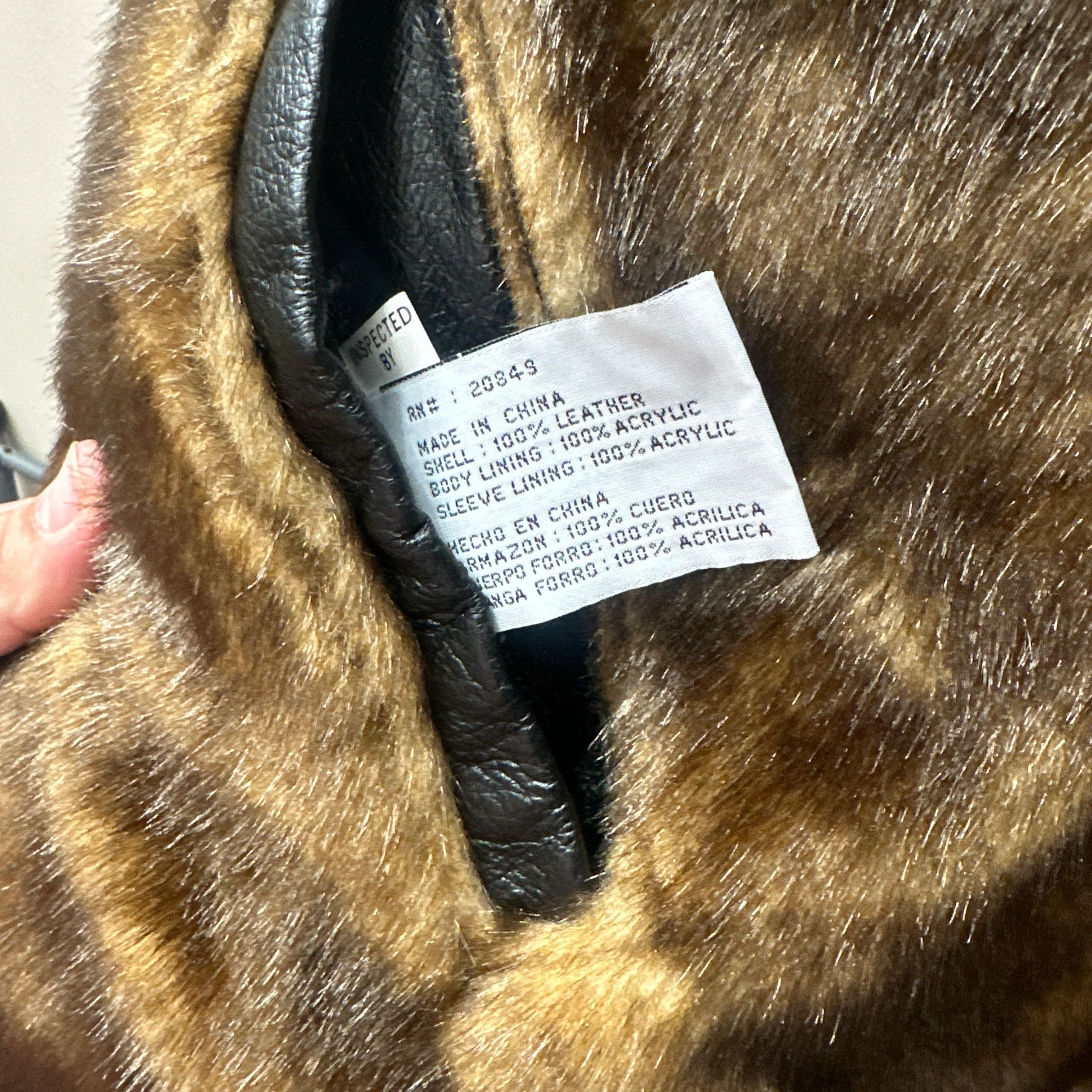 Vintage Black Genuine Lambskin Leather Hooded Jacket with Faux Fur Lining RN 20849 3
