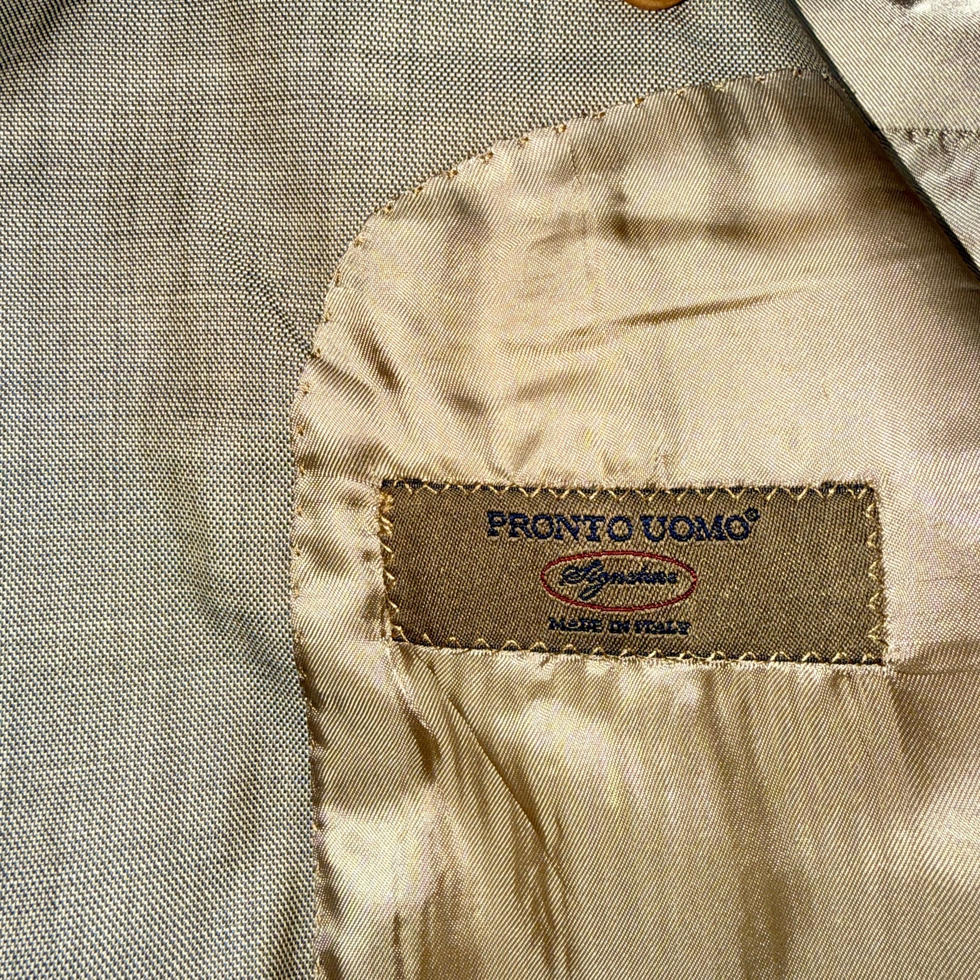 Zignone Brown Houndstooth Silk & Wool Blend Blazer Sport Coat 4