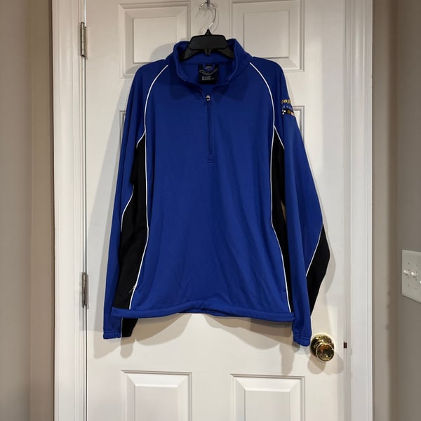 Charles River Apparel NASCAR GoodYear Colorblock Quarter-Zip Sz XL Jacket