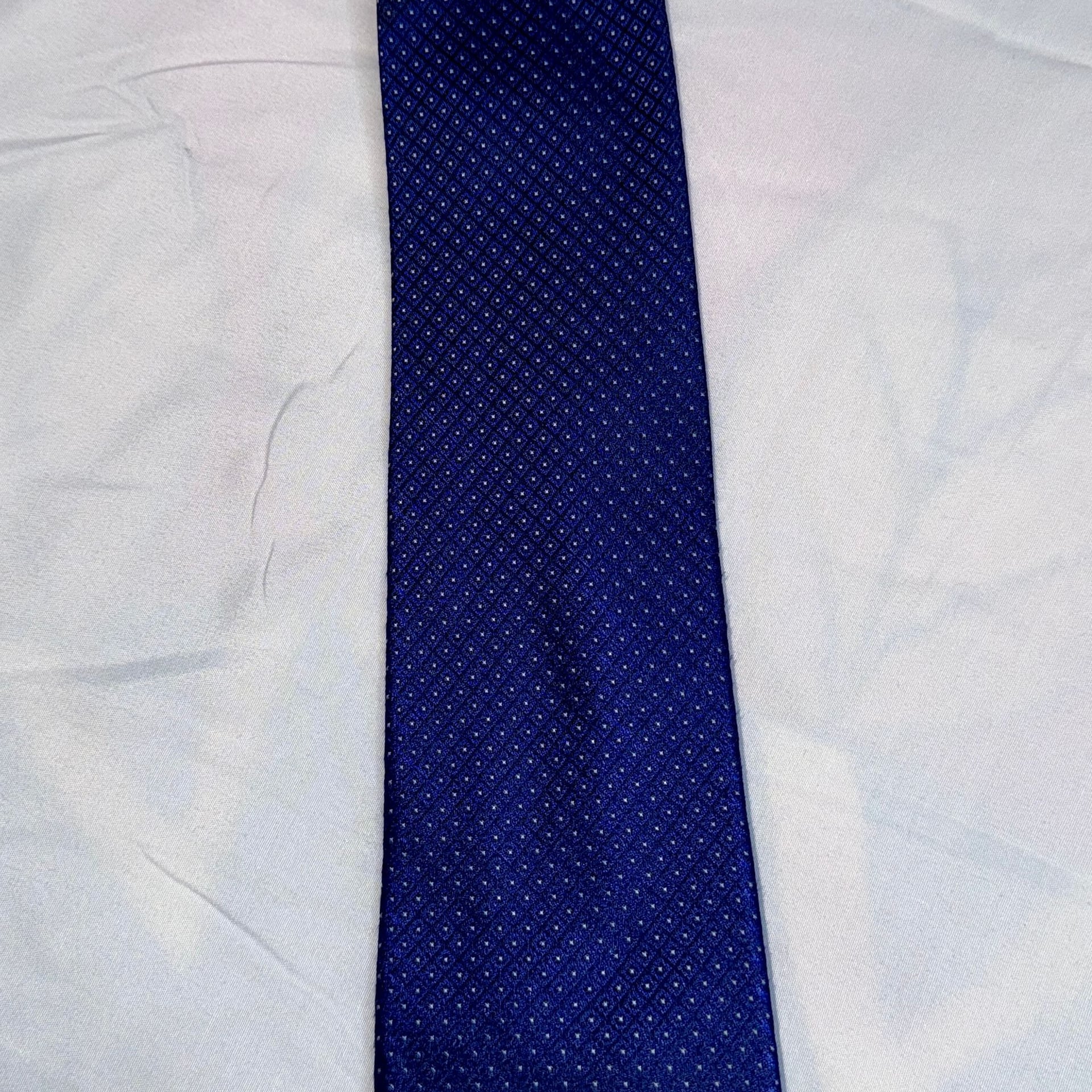 Calvin Klein Steel Micro Diamond Print Tie 1