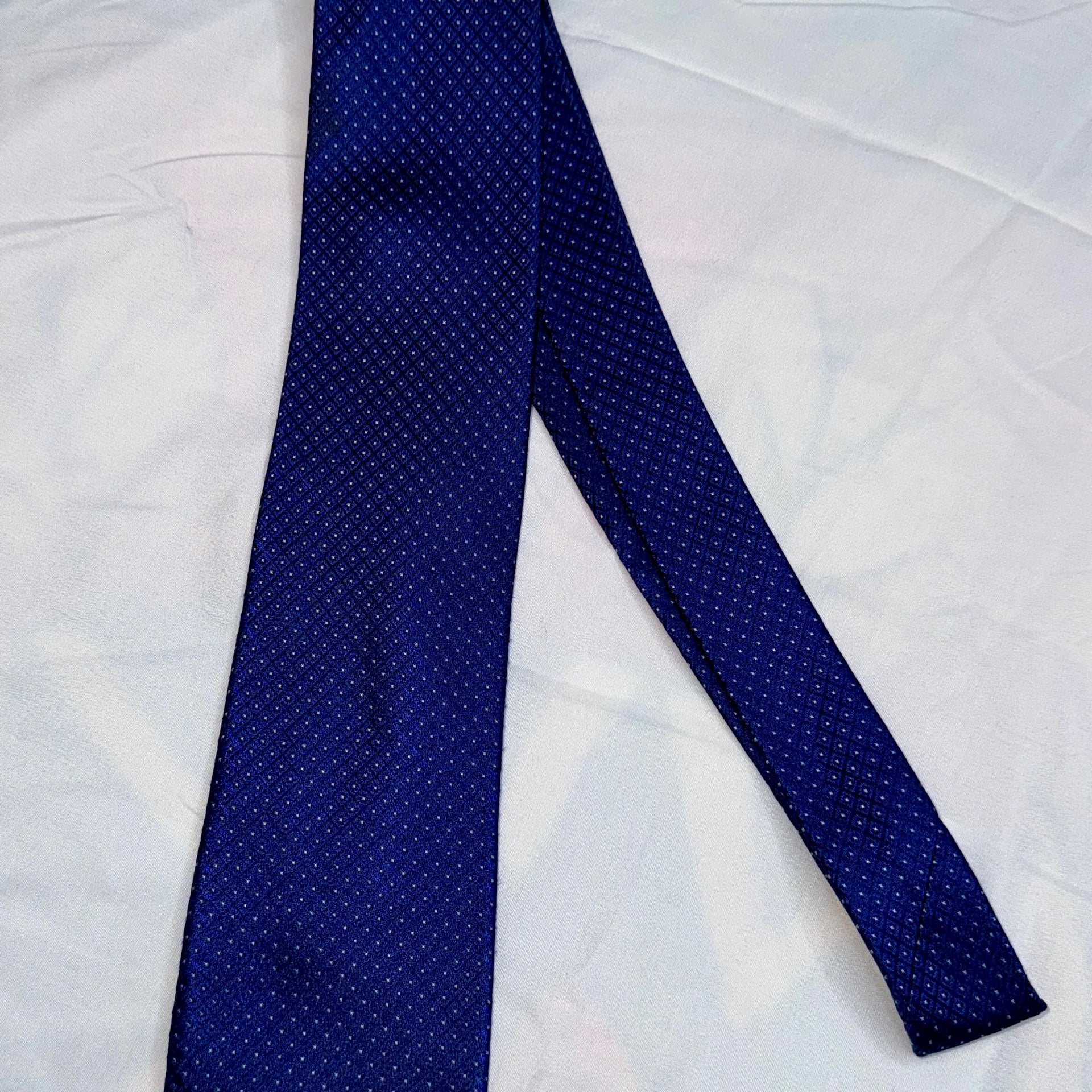 Calvin Klein Steel Micro Diamond Print Tie 2