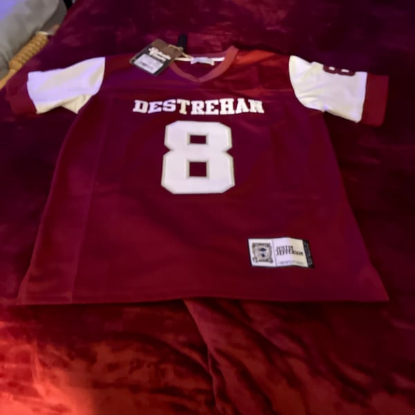 JUSTIN JEFFERSON HIGH SCHOOL FOOTBALL JERSEY (RED) ā