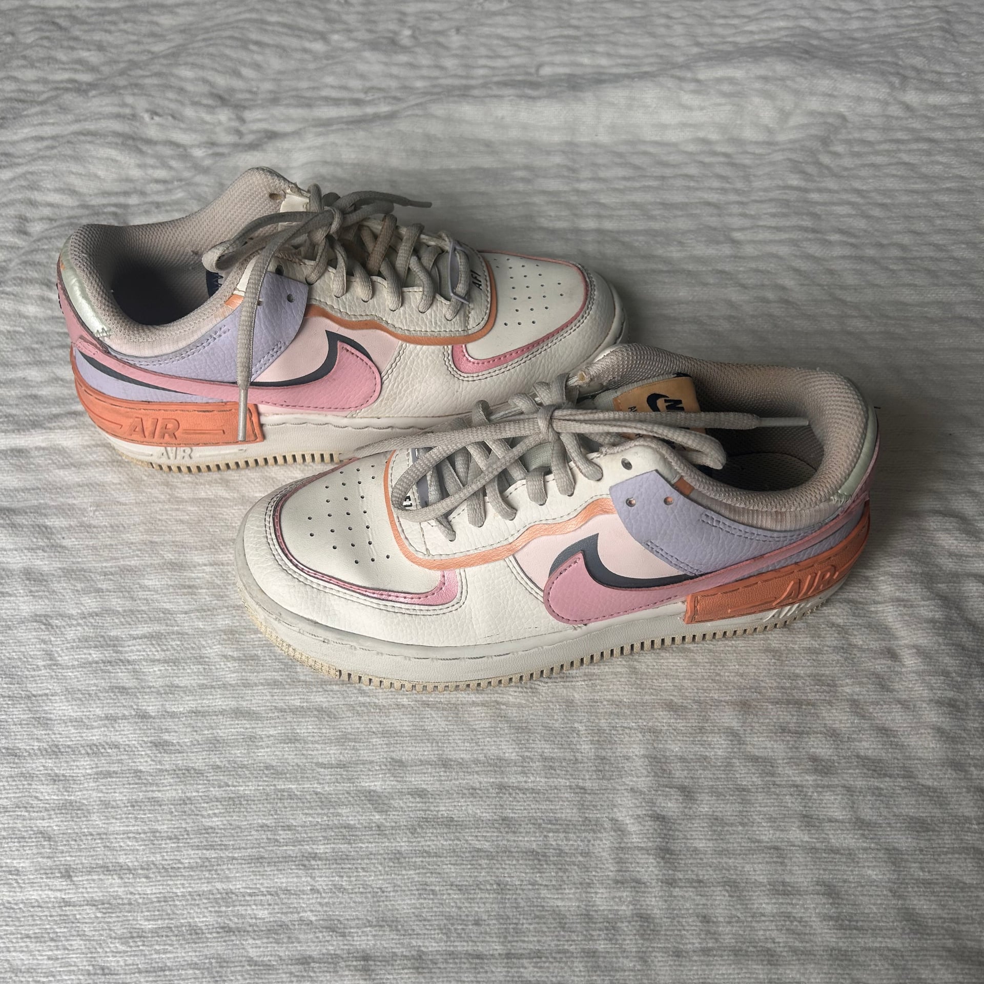 Nike Women's Air Force 1 Shadow Orange Chalk Pink Glaze CI0919-111 2