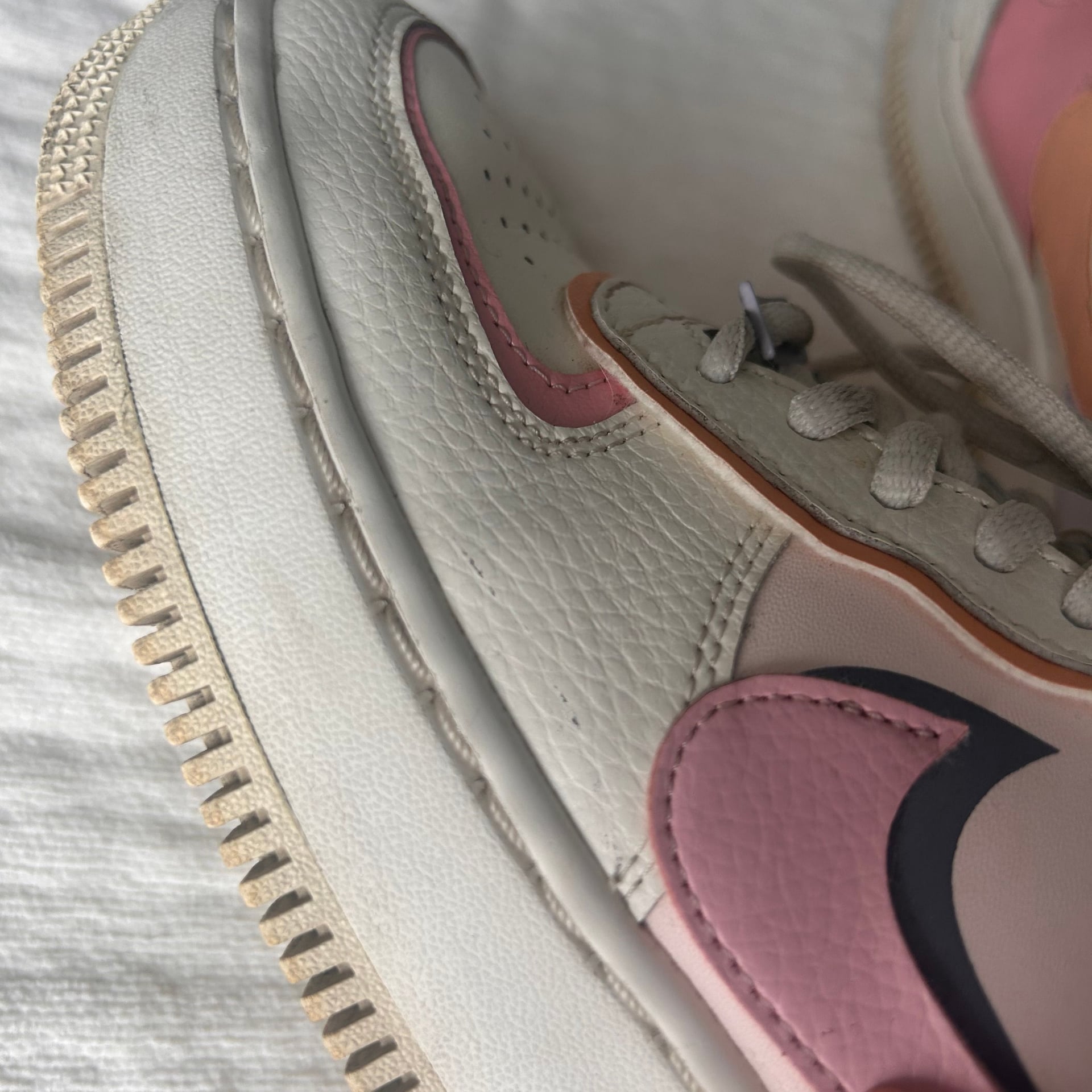Nike Women's Air Force 1 Shadow Orange Chalk Pink Glaze CI0919-111 6