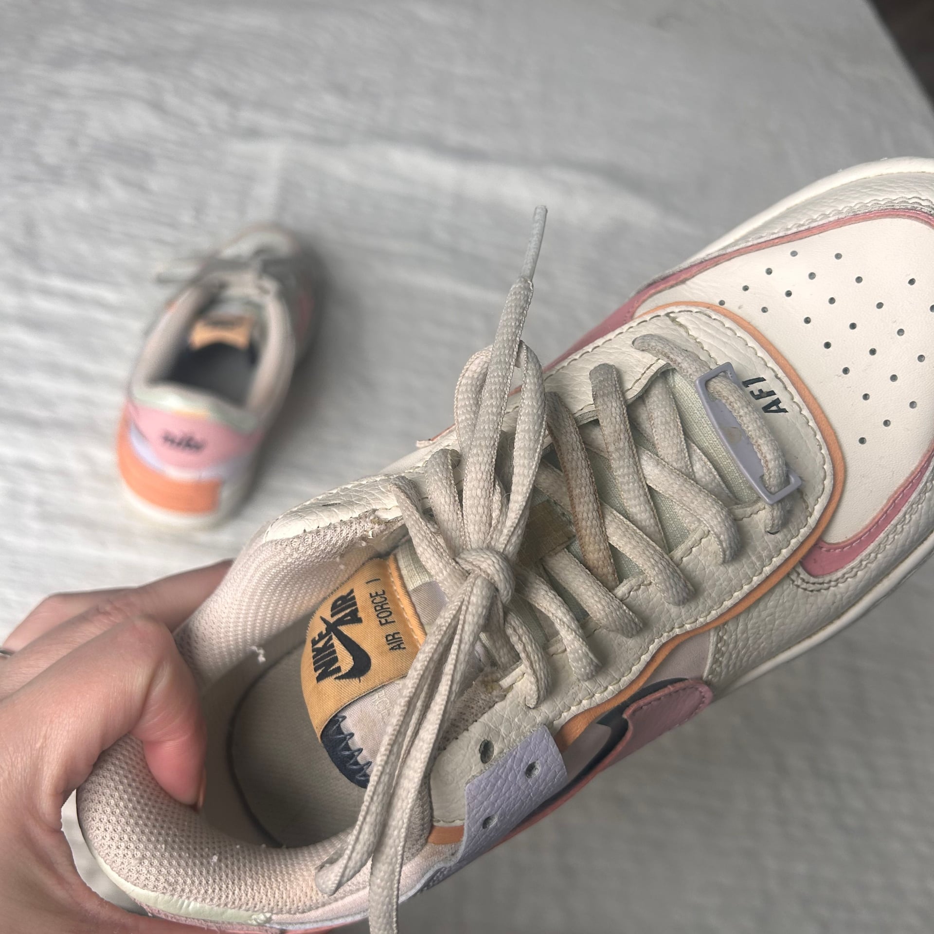 Nike Women's Air Force 1 Shadow Orange Chalk Pink Glaze CI0919-111 7
