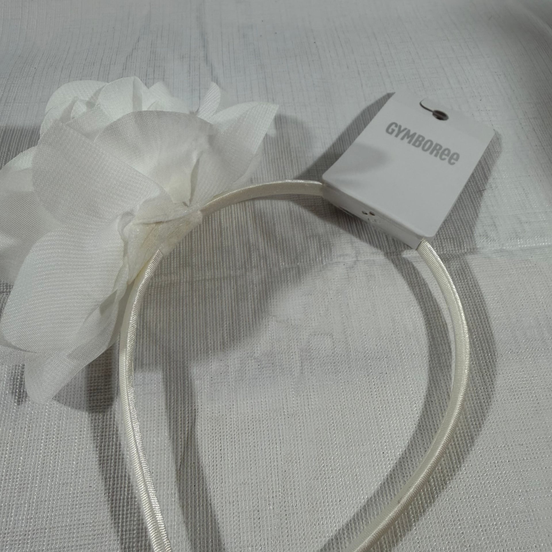 Gymboree Toddler Girls Flower Headband - Snow white 4