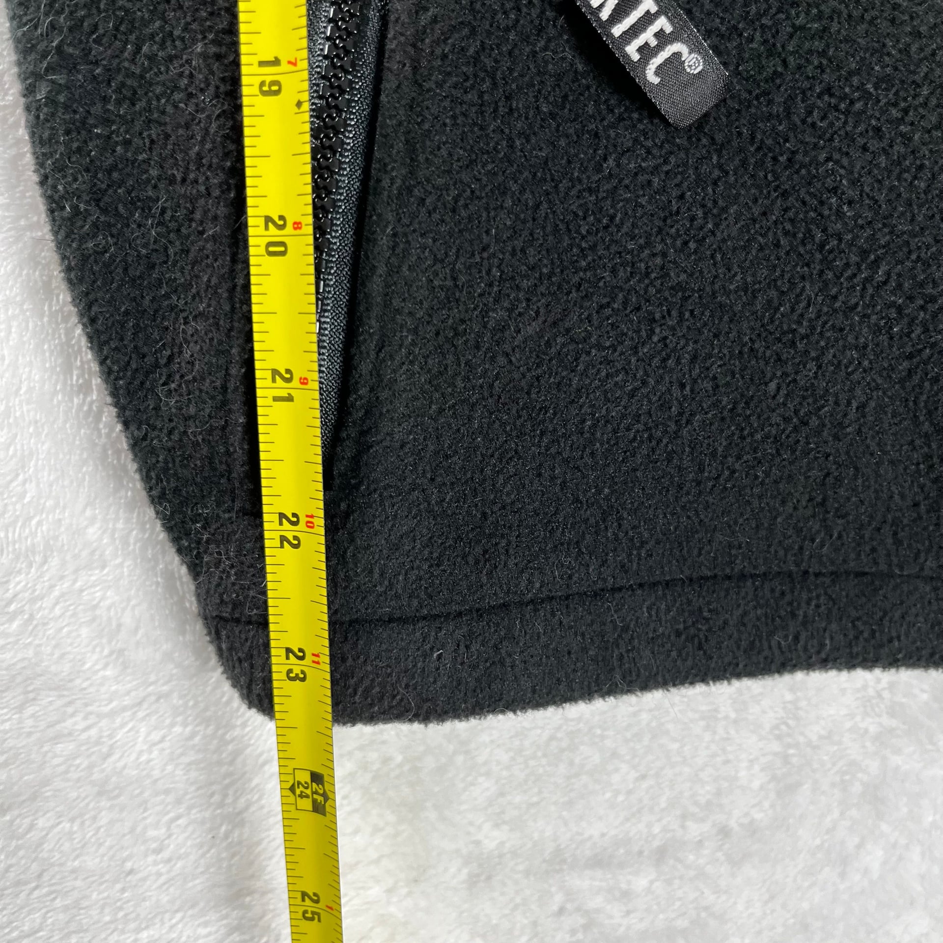 L.L.Bean Polartec Windbloc Fleece Vest Womens Large Black Red Gorpcore 8