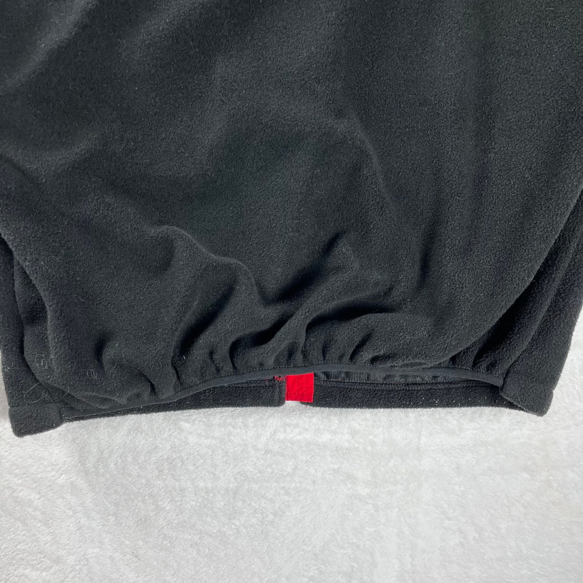 L.L.Bean Polartec Windbloc Fleece Vest Womens Large Black Red Gorpcore 11